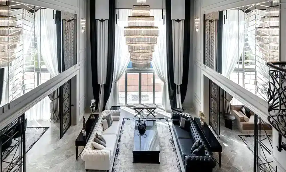 Villa Oturma Odası Dekorasyonu